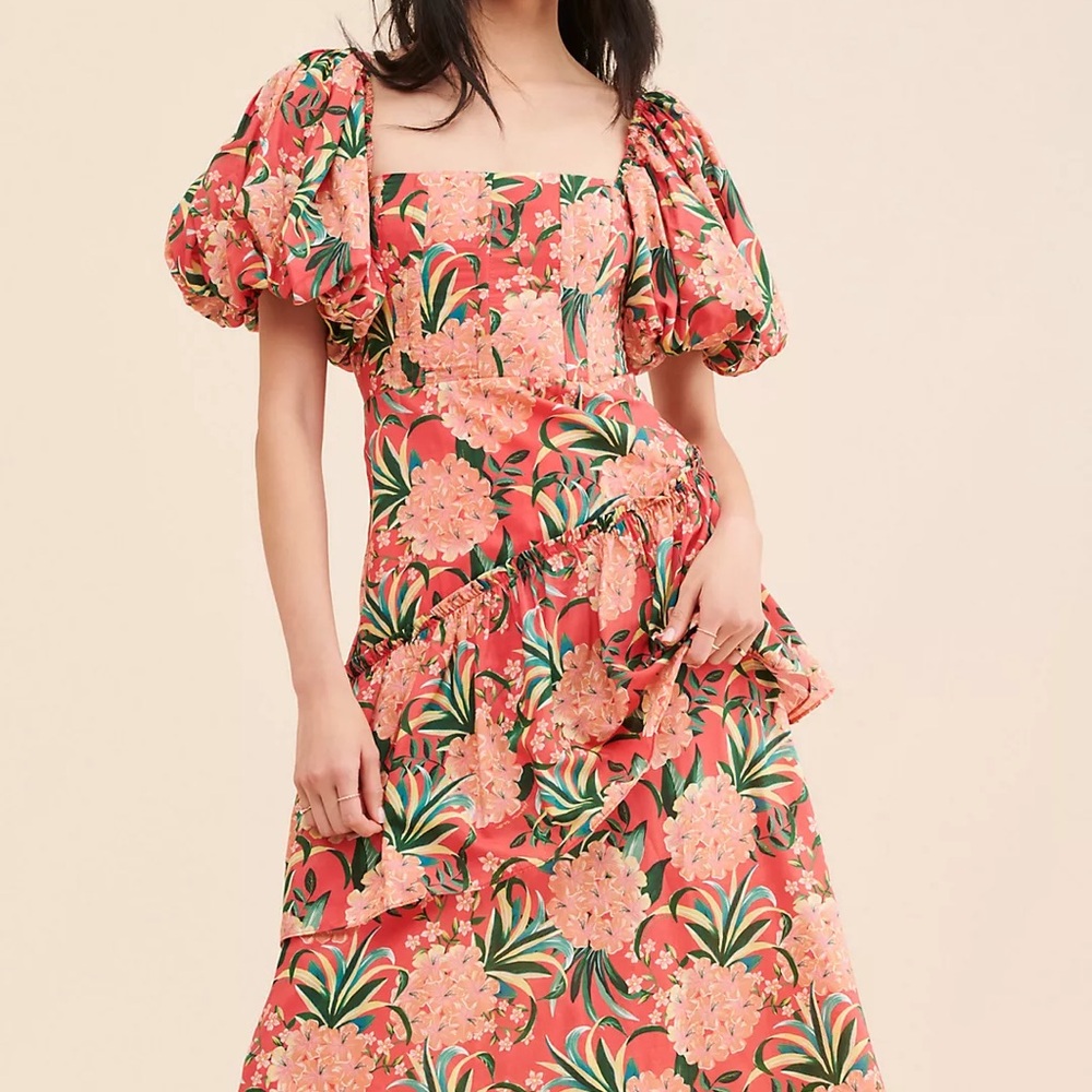FARM Rio Pineapple Bloom Dress NWOT Medium